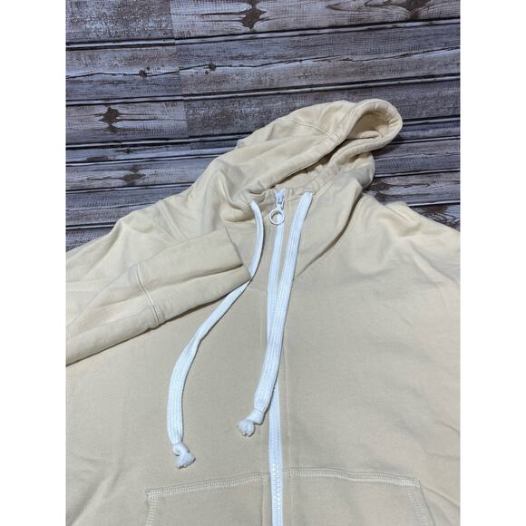 Fabletics Women’s Hooded Sweatshirt Off White/Cream Size‎ Medium - Picture 1 of 6